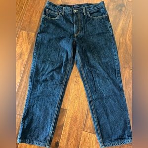 Lands End Mens Heavyweight 100% Cotton Flannel Lined Jeans 36 x 29